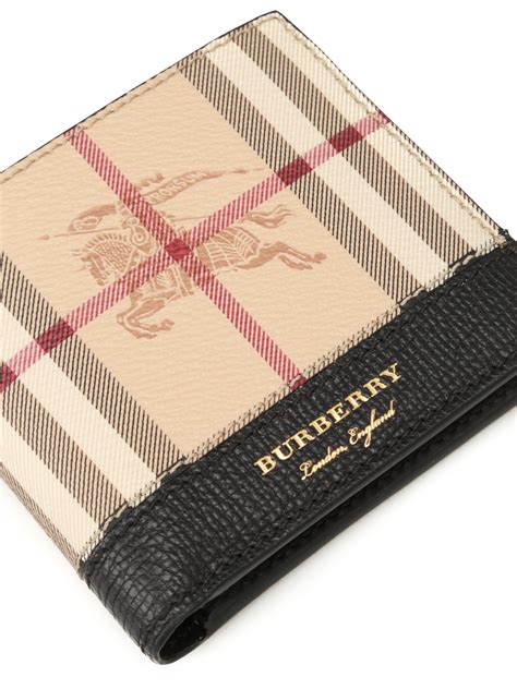 burberry bifold coin wallet|burberry haymarket check wallet.